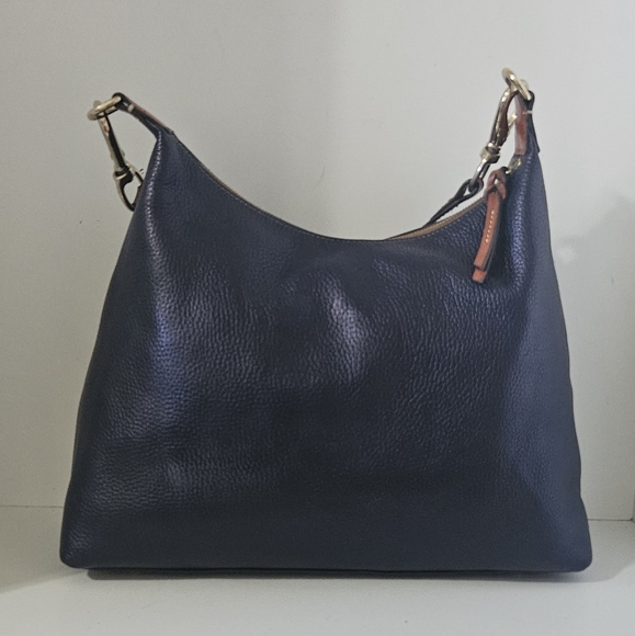 Dooney and bourke Blue navy Pebbled Leather Tote Bag - Picture 5 of 11